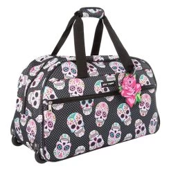 Brand new ❤️ Betsey-Johnson Luggage Betsey Johnson Skull Party 22in. Duffel 🛒