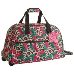 Best Pirce 😉 Betsey-Johnson Luggage Betsey Johnson Leopard Rose Print 22in. Duffel ✔️