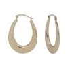 Top 10 🔥 Candela 14kt. Yellow Gold Oval Quilted Hoop Earrings 🎉