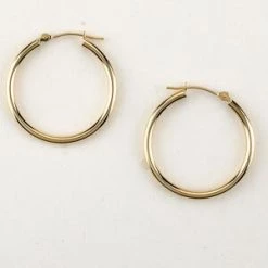 Wholesale ⌛ Candela 14kt. Yellow Gold 25mm Hoop Earrings ✨