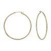 Flash Sale 😀 Candela 14kt. Yellow Gold 2in. Single Row Polished Hoop Earrings 👍