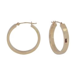 Deals 👍 Candela 14kt. Yellow Gold Square Polished Hoop Earrings ✨