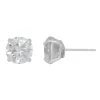 Discount ✔️ Earrings Candela 14kt. White Gold Round Cubic Zirconia Stud Earring ⭐