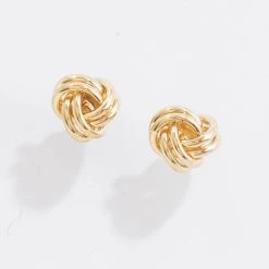 Flash Sale 👍 Candela 14kt. Yellow Gold Love Knot Earrings 👏