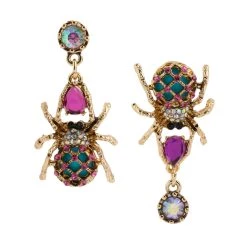 Cheap 🧨 Betsey-Johnson Betsey Johnson Gold-Tone Spider Mismatched Drop Earrings ❤️