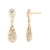 Budget 😉 Candela 14kt. Gold Filigree Teardrop Dangle Earrings 😍