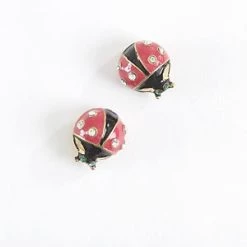 Cheapest ⌛ Betsey-Johnson Betsey Johnson Ladybug Stud Earrings 🔔