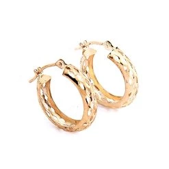 Top 10 ⌛ Candela 14kt. Yellow Gold Hoop Earrings 🌟