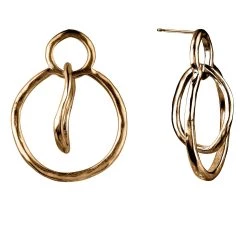 Cheapest 🌟 Bella-Uno Bella Uno Gold Organic Hoop Earrings 🎉