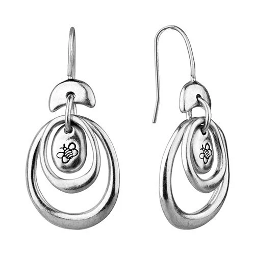 Buy ๐ Bella-Uno Bella Uno Silver-Tone Organic Oval Fishhook Drop Earrings ๐ 1 Buy ๐ Bella-Uno Bella Uno Silver-Tone Organic Oval Fishhook Drop Earrings ๐