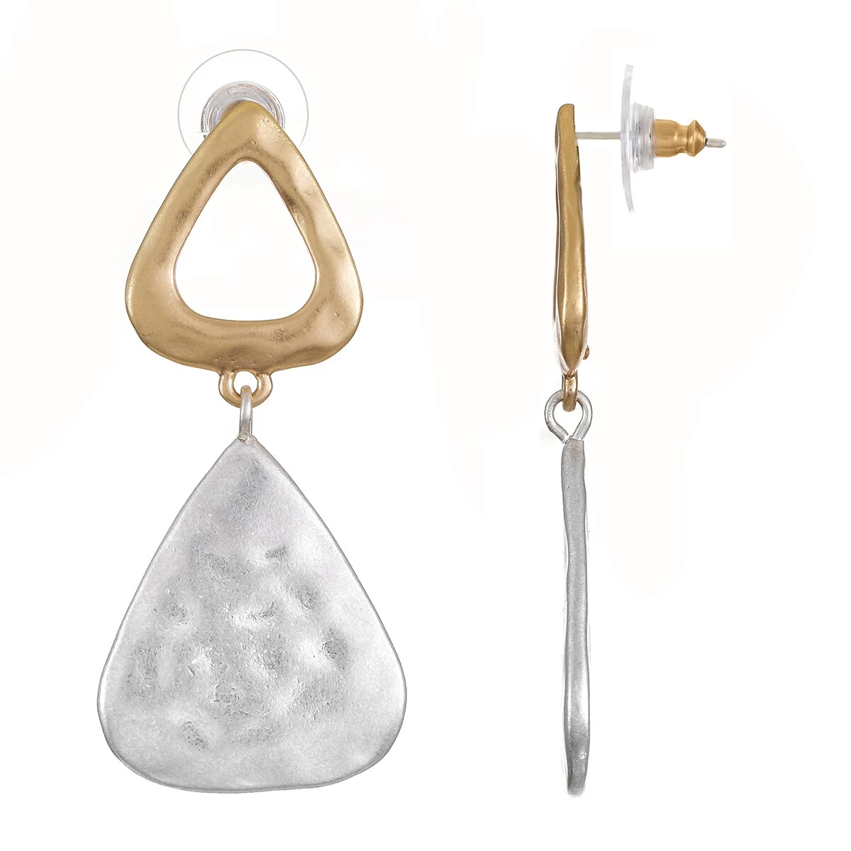 Best Sale ๐งจ Bella-Uno Bella Uno Two-Tone Triangle Drop Earrings ๐ฏ 1 Best Sale ๐งจ Bella-Uno Bella Uno Two-Tone Triangle Drop Earrings ๐ฏ