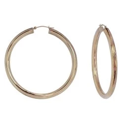 Coupon 😀 Candela 14kt. Gold Polished Hoop Earrings 🎁