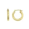 Flash Sale 🤩 Candela 14kt. Gold 2.5x16mm Diamond Cut Hoop Earrings ⭐
