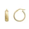 Coupon 🎁 Candela Two-Tone 14kt. 5.8x20mm Hoop Earrings 😀