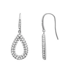 Brand new 💯 Candela Sterling Silver Crystal Teardrop Dangle Earrings ✨