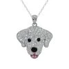 Budget 😍 Necklaces & Pendants Candela Swarovski® Crystal 🐕 Dog Head Pendant 🔥