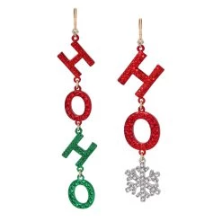 Flash Sale ๐ฅฐ Betsey-Johnson Betsey Johnson HO HO HO Mismatched Dangle Earrings ๐