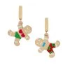 Coupon 😀 Betsey-Johnson Betsey Johnson Gingerbread Charm Huggie Earrings ⌛