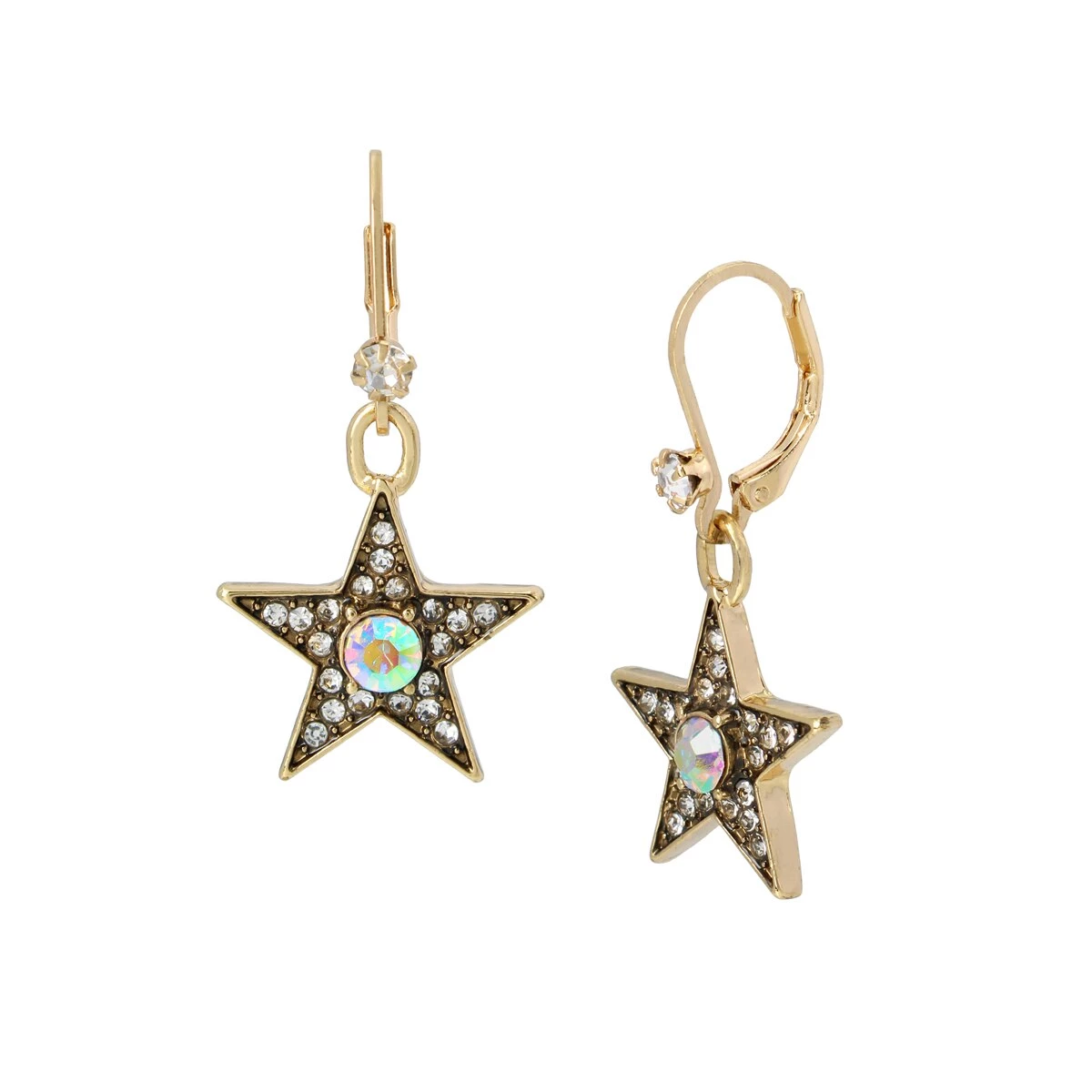 New ๐ Betsey-Johnson Betsey Johnson Celestial Star Gold-Tone Drop Earrings ๐ 1 New ๐ Betsey-Johnson Betsey Johnson Celestial Star Gold-Tone Drop Earrings ๐