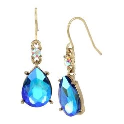 Deals ✨ Betsey-Johnson Betsey Johnson Betsey’s Magical Show Blue Stone Earrings 🔥
